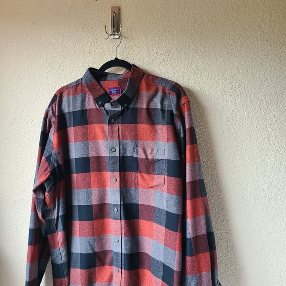 Untuckit Men's Longs Sleeve Fannel Shirt Plaid Size 2XL - Picture 9 of 10